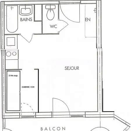 Residence Le Cervin - 2 Pieces 4 Pers - Le Cervin - 518Ce - Plagne Soleil Mae-9264 דירה