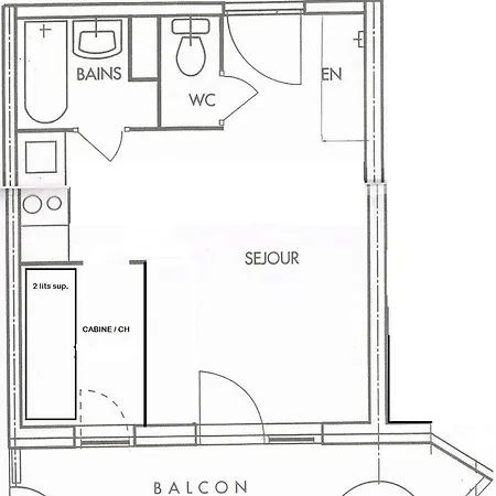 Le Cervin - 2 Pieces 4 Pers - Le Cervin - 518ce - Plagne Soleil Mae-9264 Apartment *